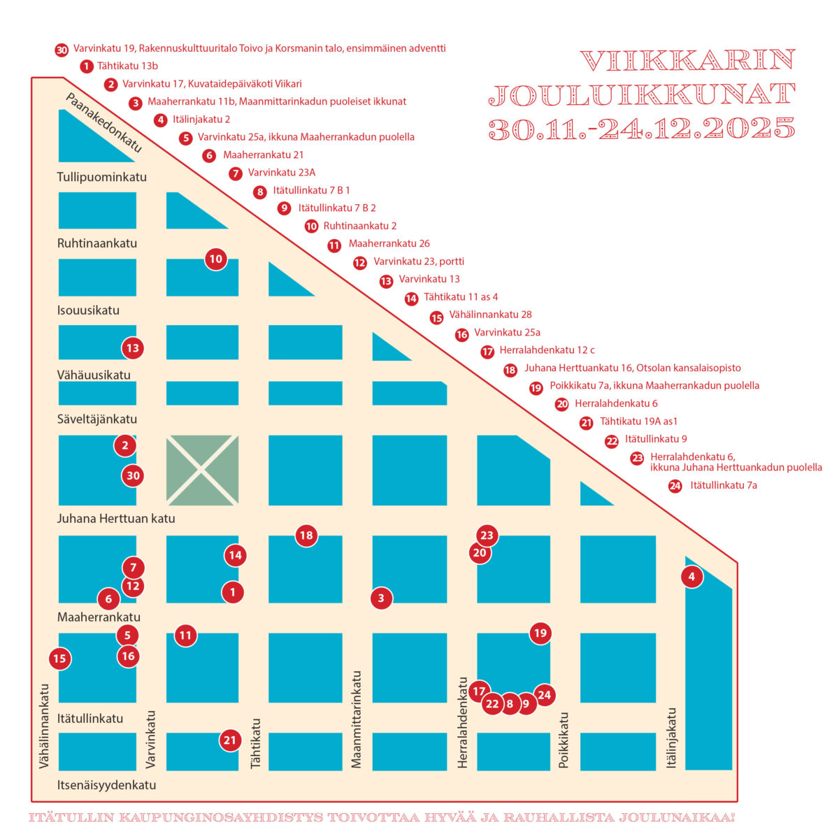 Viikkarin jouluikkunat 2025